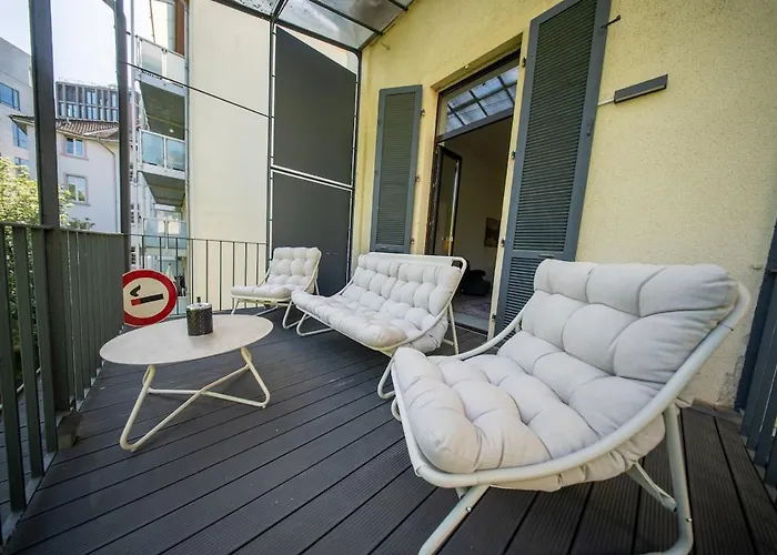 115 M2 Design-loft Mit 3 Sz, Beamer & Balkon شقة فرانكفورت
