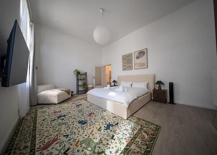 شقة 115 M2 Design-loft Mit 3 Sz, Beamer & Balkon فرانكفورت