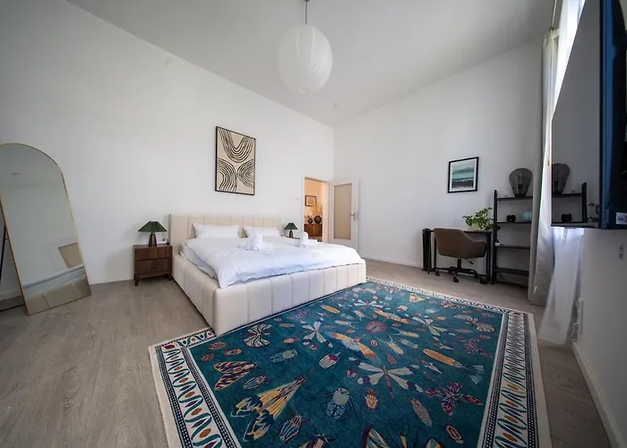 115 M2 Design-loft Mit 3 Sz, Beamer & Balkon شقة فرانكفورت